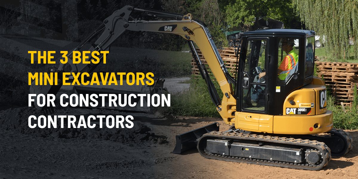 3 best mini exacvators for contractors