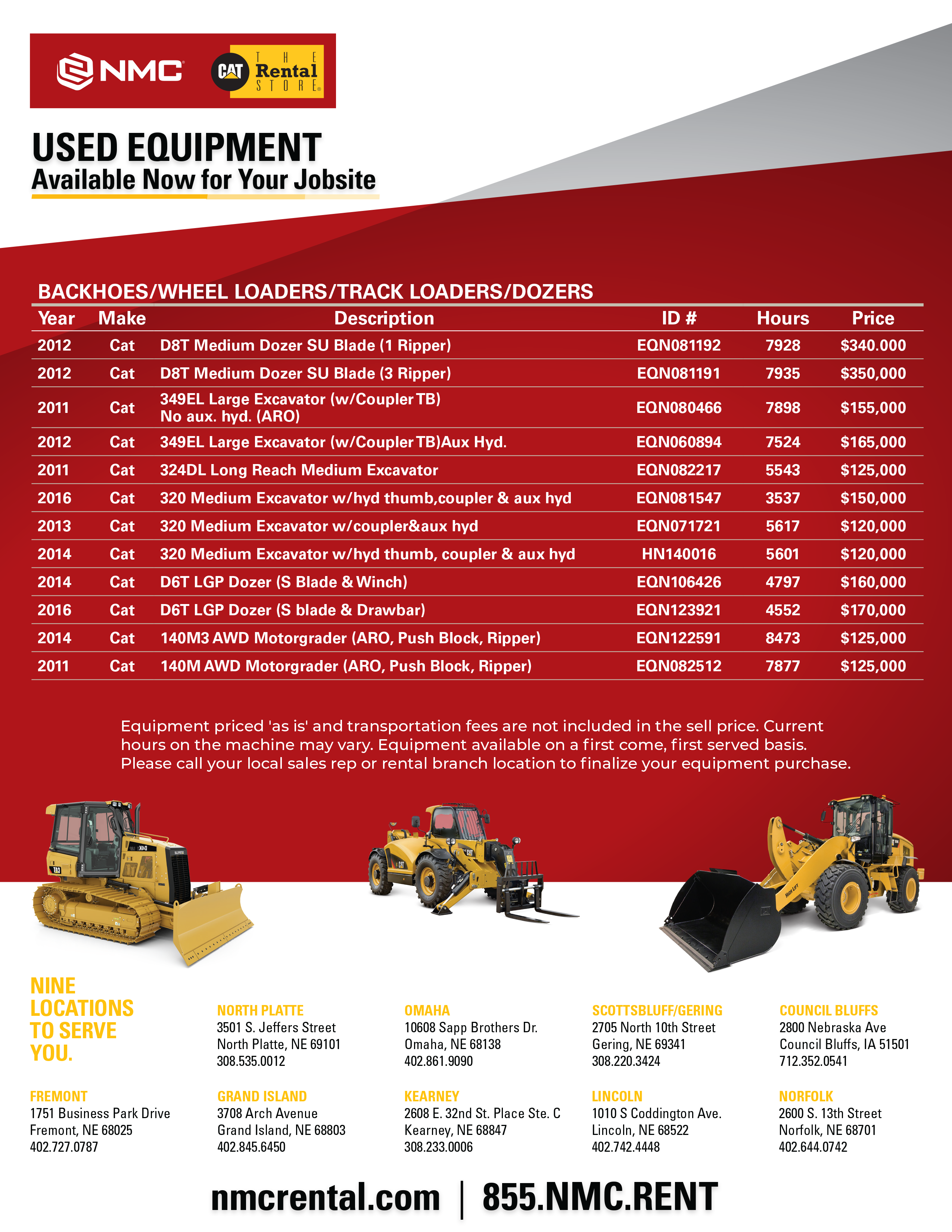 Used Equipment Flyer