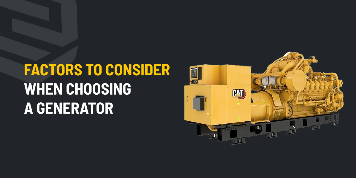 Factors to Consider When Renting a Generator