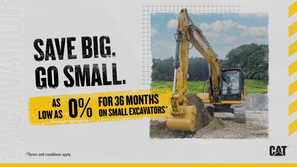 GCI Small Excavator Finance Offer