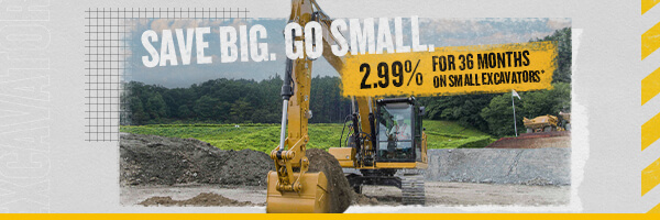 GCI Small Excavator Finance Offer