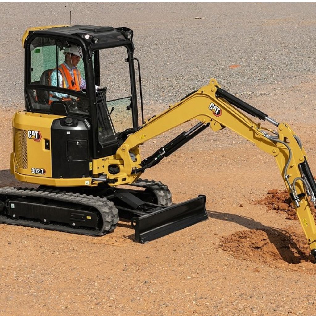 Cat 302.7CR Open Station Mini Excavator