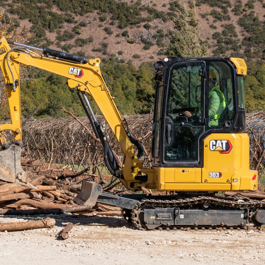 Cat 303CR Cab Mini Excavator